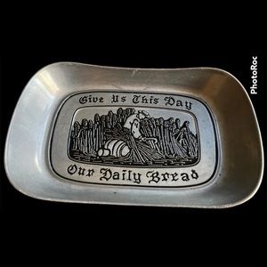 Wilton armitale Give us this day our daily bread silver serving platter